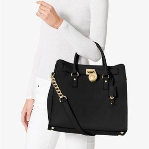 Michael Kors Hamilton Large Leather Satchel